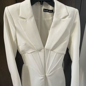 Brand new beautiful white long sleeve corset dress